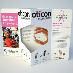 Oticon Think Pink Display diamond display more pink